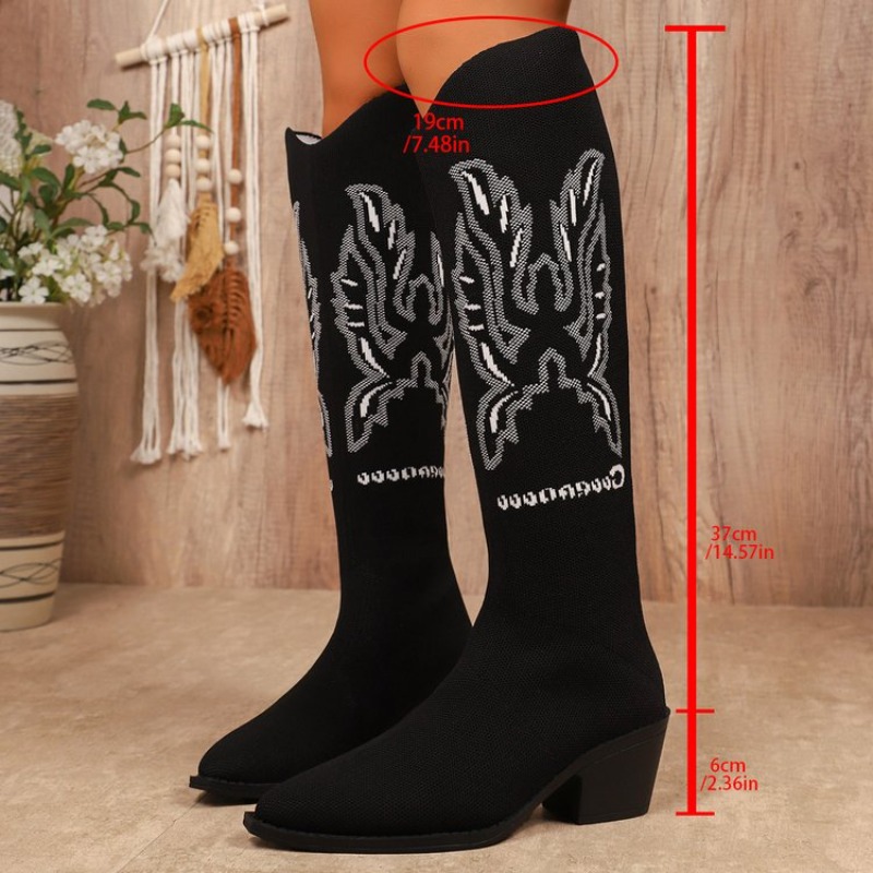 Embroidery Canvas - 2026 Yeni Retro Nakışlı Alçak Topuklu