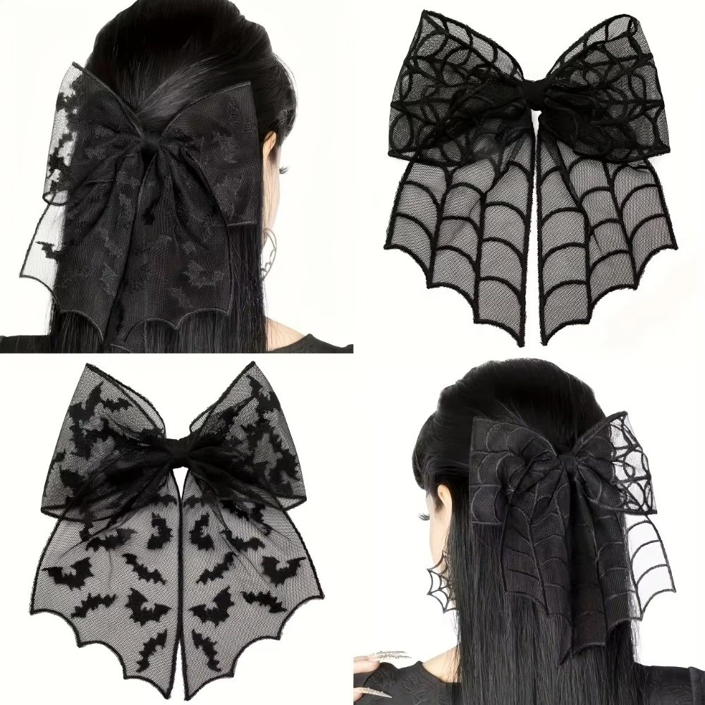 Embroidery Veil - Dantel Tül Peçe Saç Tokaları Yarasa