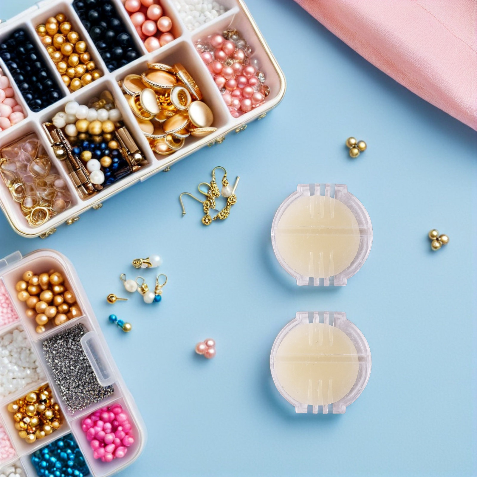 Embroidery Thread - 10 adet balmumu iplik kremi bloğu