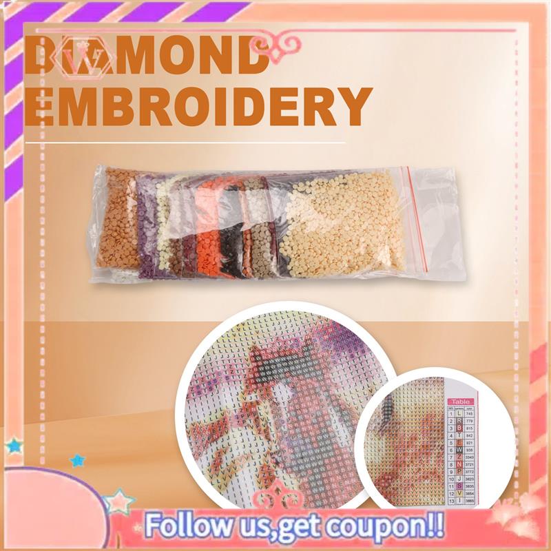 Embroidery Running Stitch - Yükseltilmiş Tam Matkap Kare Elmas DIY