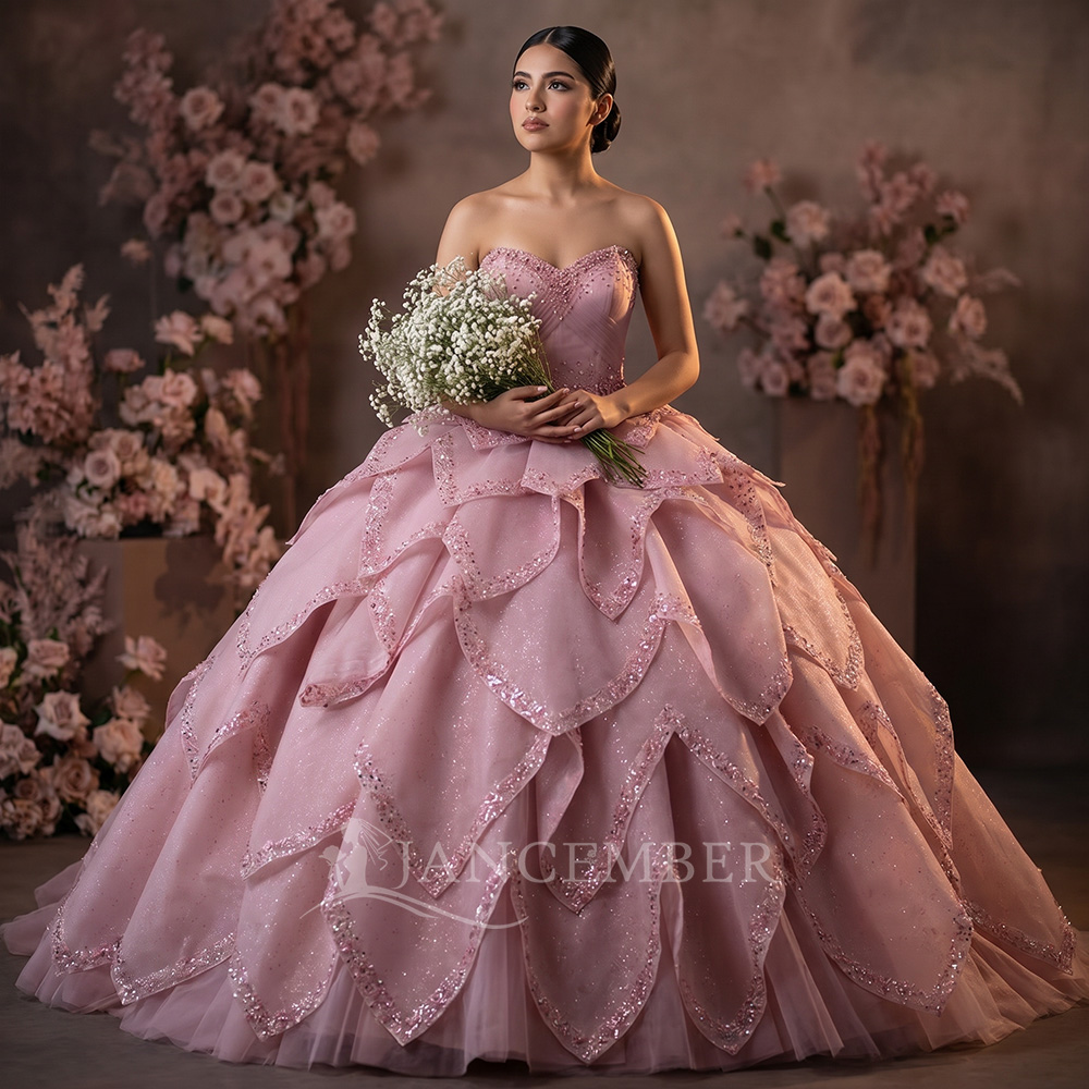 Embroidery Removal - Lüks Balo Elbisesi Quinceanera Elbisesi Çıkarılabilir