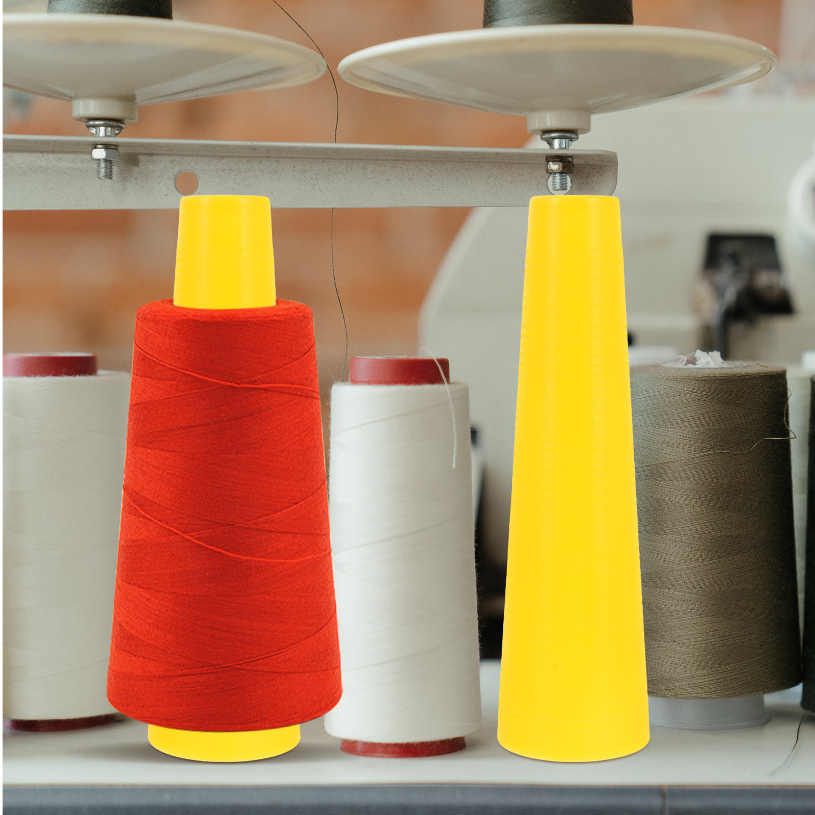 Embroidery Yarn - 10 Adet Solmaya Dayanıklı Konik Plastik