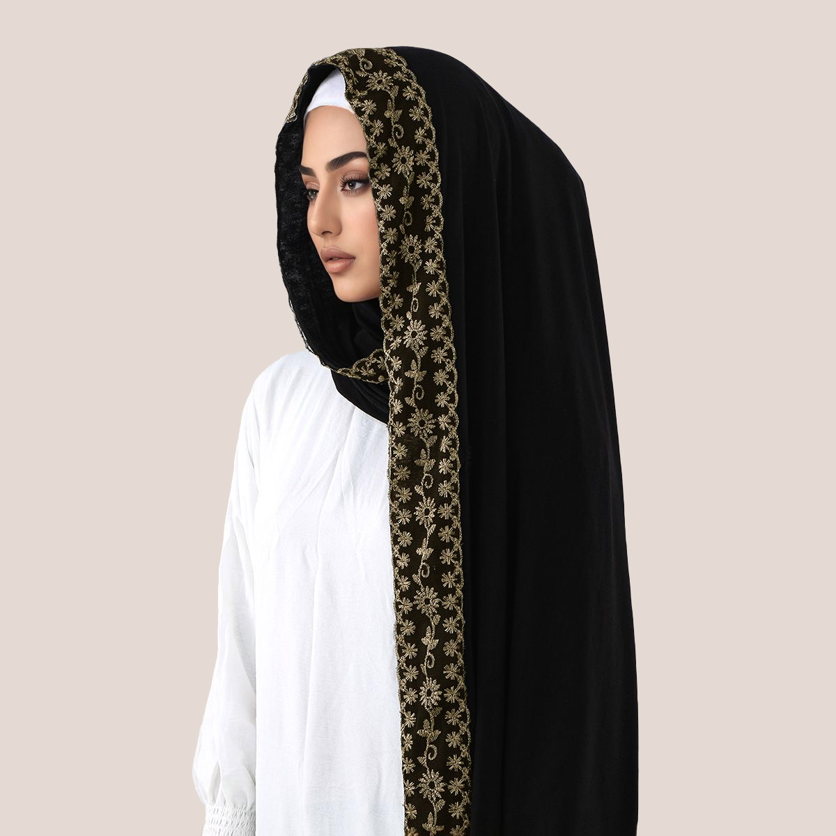 Dantel İşlemeli Pamuklu Jersey - Embroidery Shawl incelemesi ve fiyatı