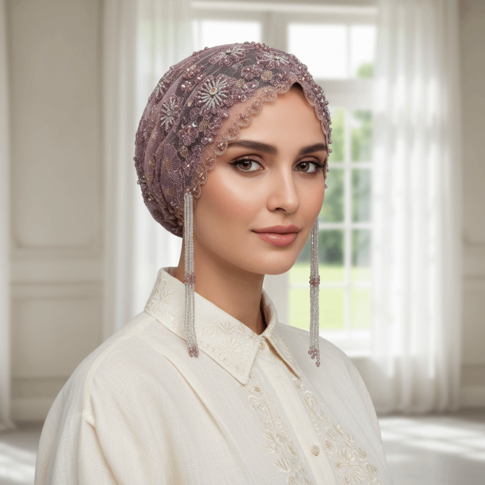 Parlak Boncuklu Türban Şapka U - Embroidery Underlay incelemesi ve fiyatı