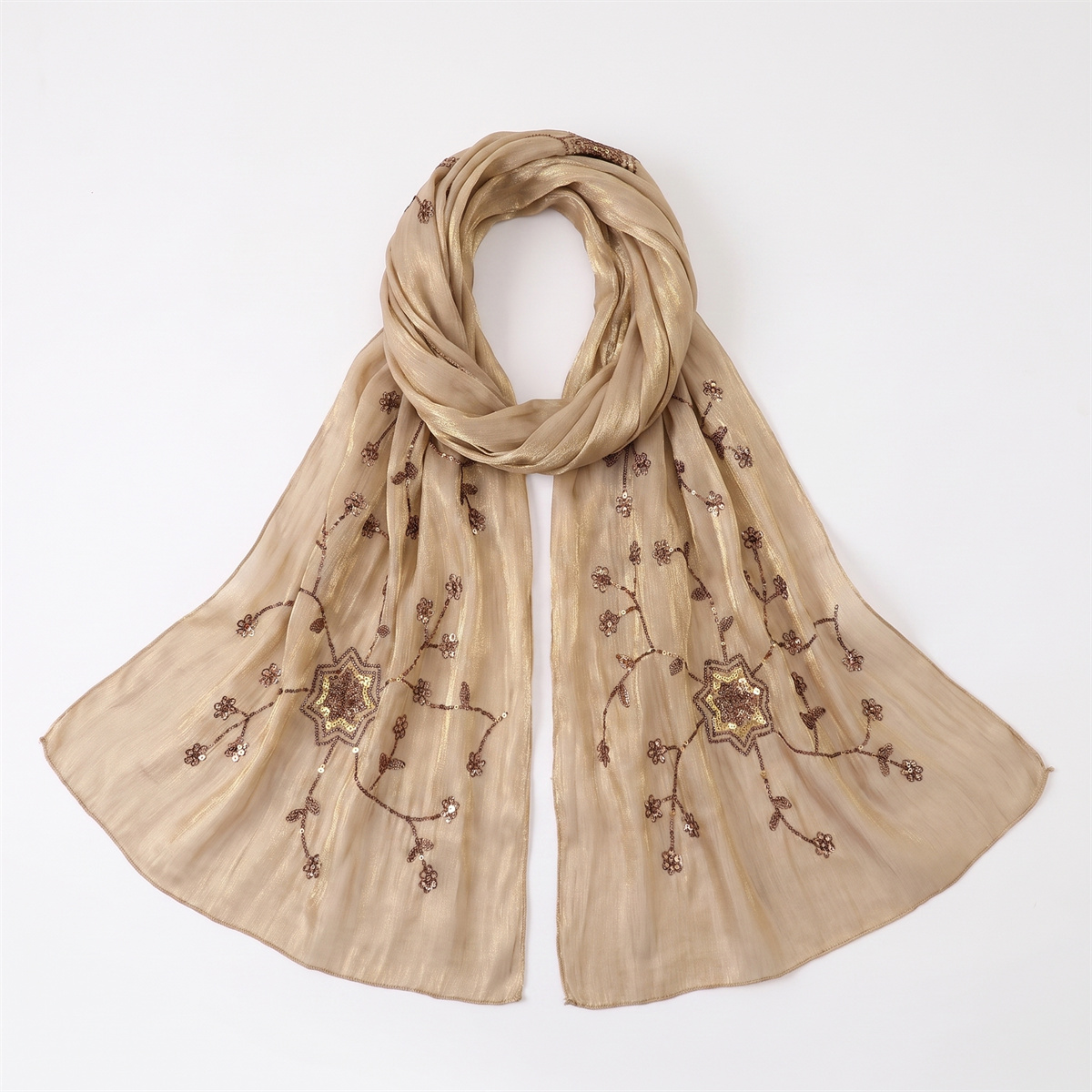 Çiçekli Pul İşlemeli Hafif Eşa - Embroidery Shawl incelemesi ve fiyatı