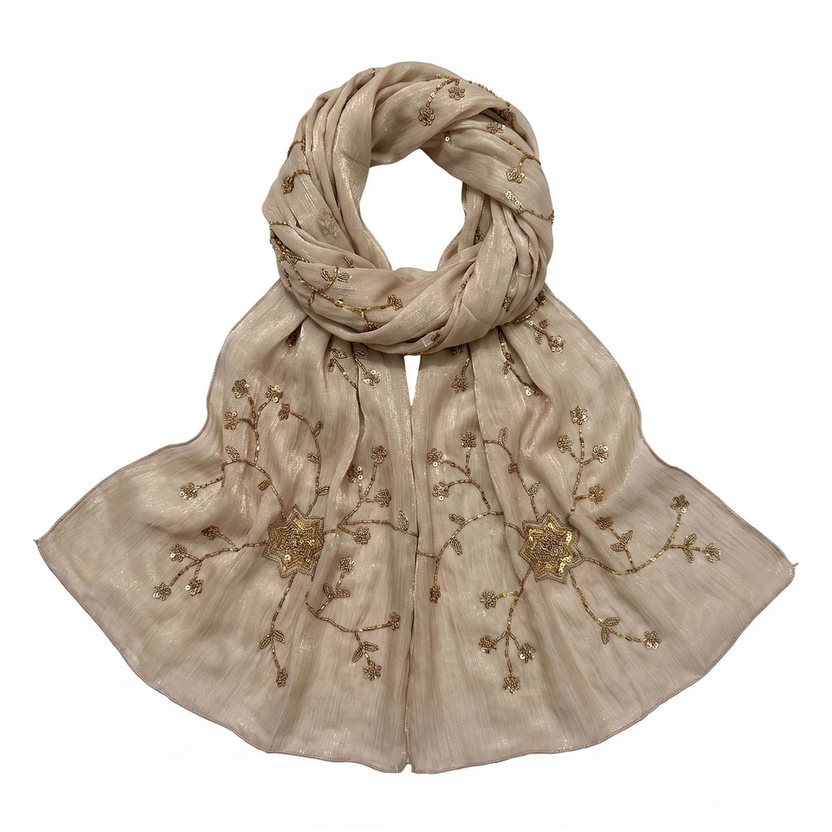 Çiçekli Pul İşlemeli Hafif Eşa - Embroidery Shawl incelemesi ve fiyatı