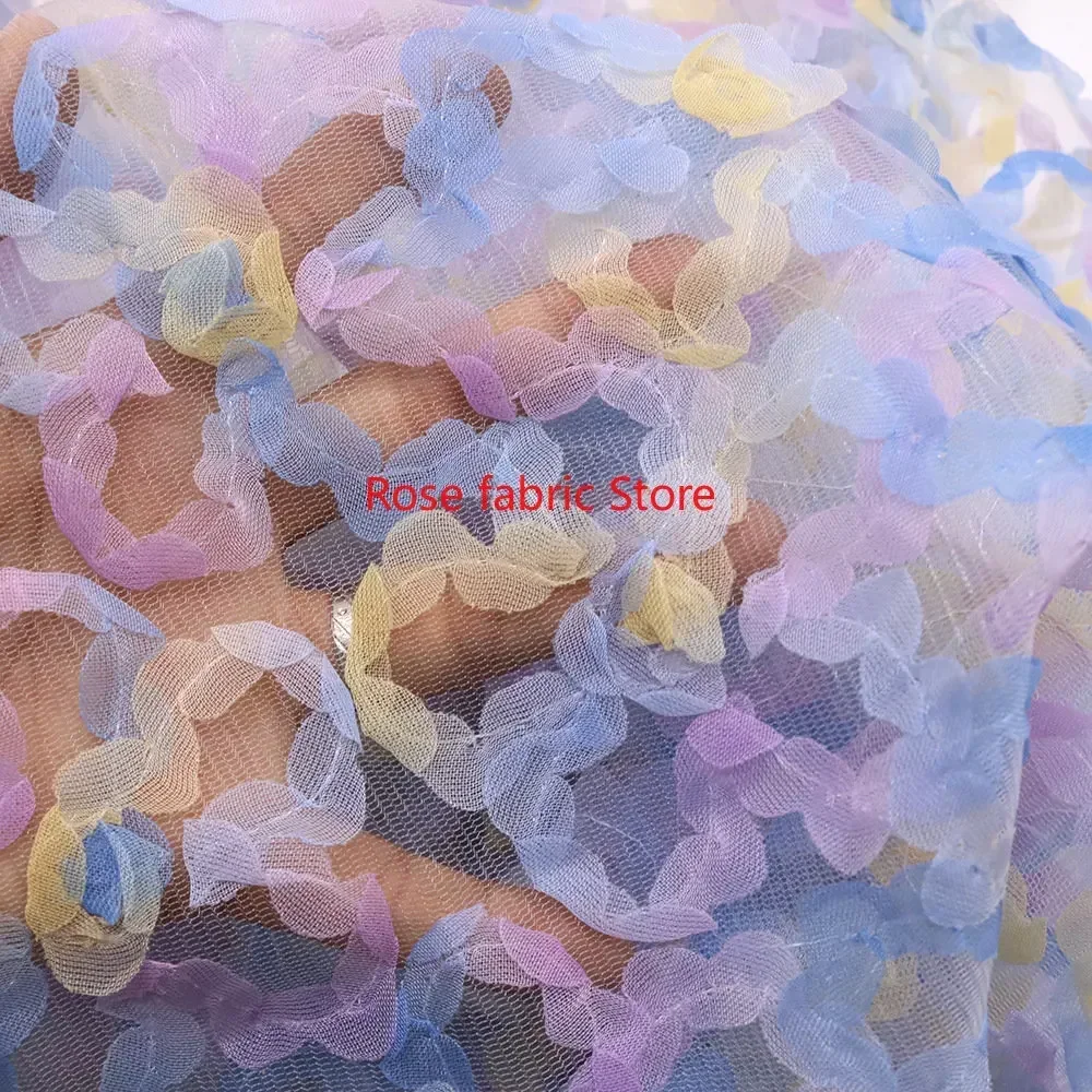 Degrade şifon gül kroşe dantel - Embroidery Veil incelemesi ve fiyatı