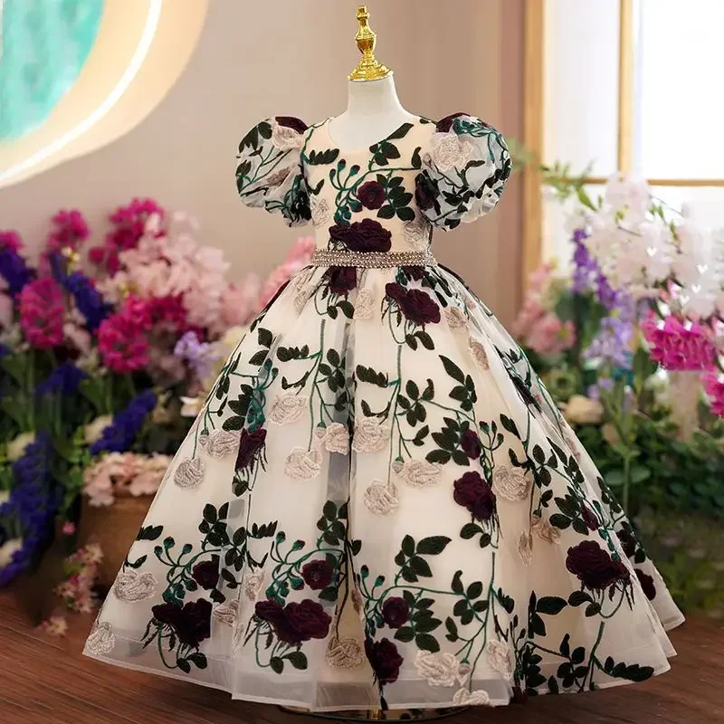 Gençler kızlar zarif lüks uzun - Embroidery Abaya incelemesi ve fiyatı