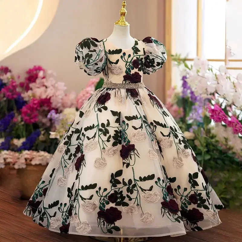 Gençler kızlar zarif lüks uzun - Embroidery Abaya incelemesi ve fiyatı