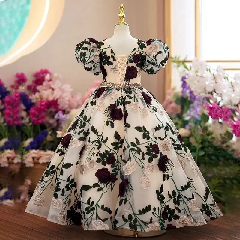 Gençler kızlar zarif lüks uzun - Embroidery Abaya incelemesi ve fiyatı