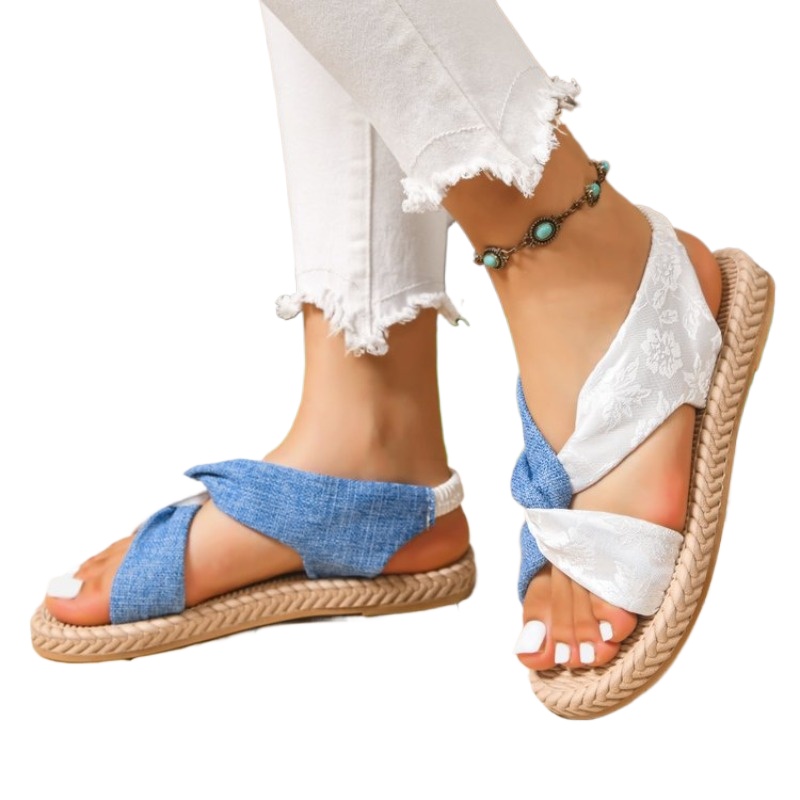 2026 Yaz Kadın Düz Sandaletler - Embroidery Canvas incelemesi ve fiyatı