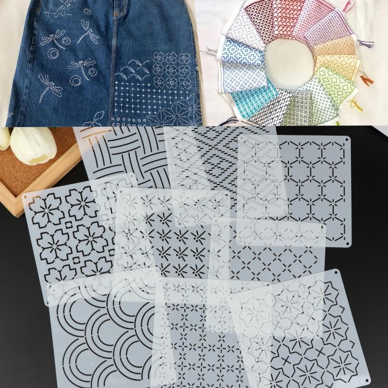 9/32 adet Sashiko Nakış Şablon - Embroidery Tools incelemesi ve fiyatı