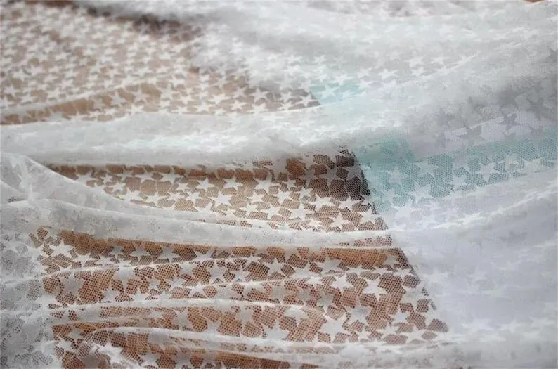 Siyah Beyaz Yumuşak Yıldız Nak - Embroidery Veil incelemesi ve fiyatı