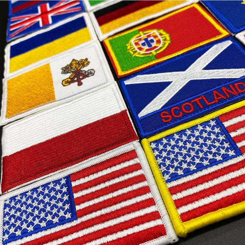 Ülke bayrağı işlemeli kanca dö - Embroidery Uk incelemesi ve fiyatı