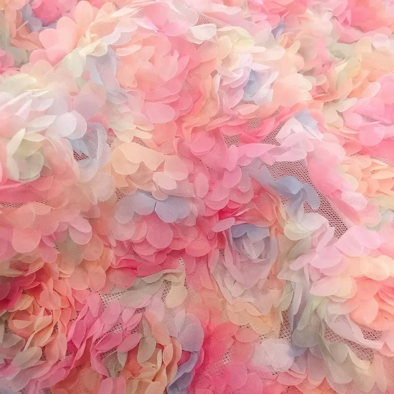 3d şifon gül çiçek dantel kuma - Embroidery Veil incelemesi ve fiyatı