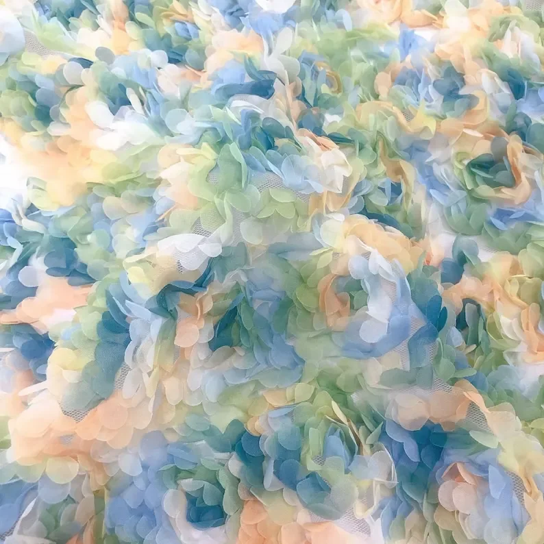 3d şifon gül çiçek dantel kuma - Embroidery Veil incelemesi ve fiyatı