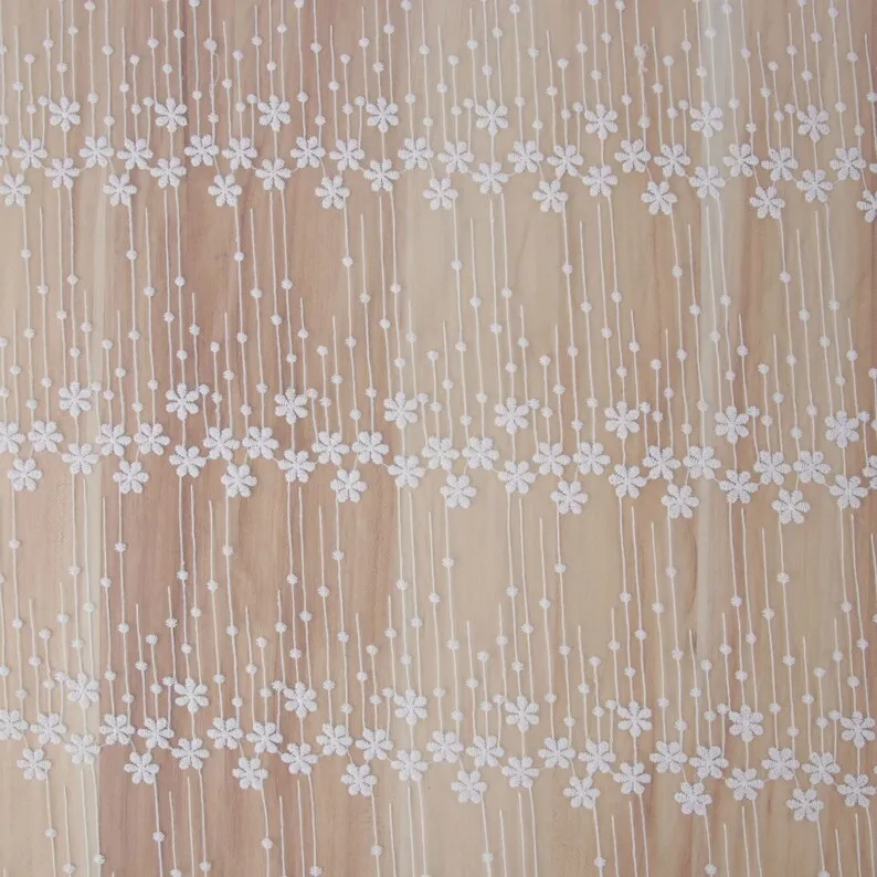 1 yard çiçek nakış Dantel kuma - Embroidery Veil incelemesi ve fiyatı