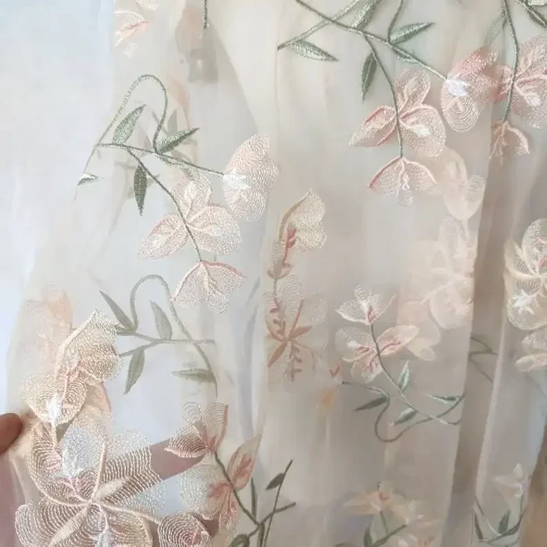 Güzel Çiçek Dantel kumaş Kayıs - Embroidery Veil incelemesi ve fiyatı