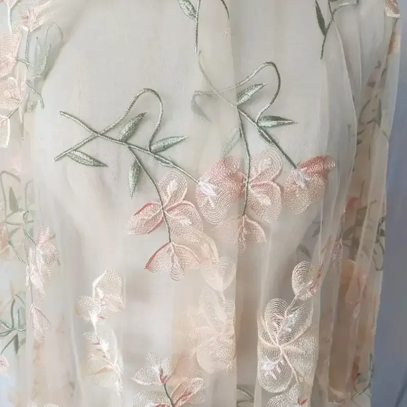 Güzel Çiçek Dantel kumaş Kayıs - Embroidery Veil incelemesi ve fiyatı