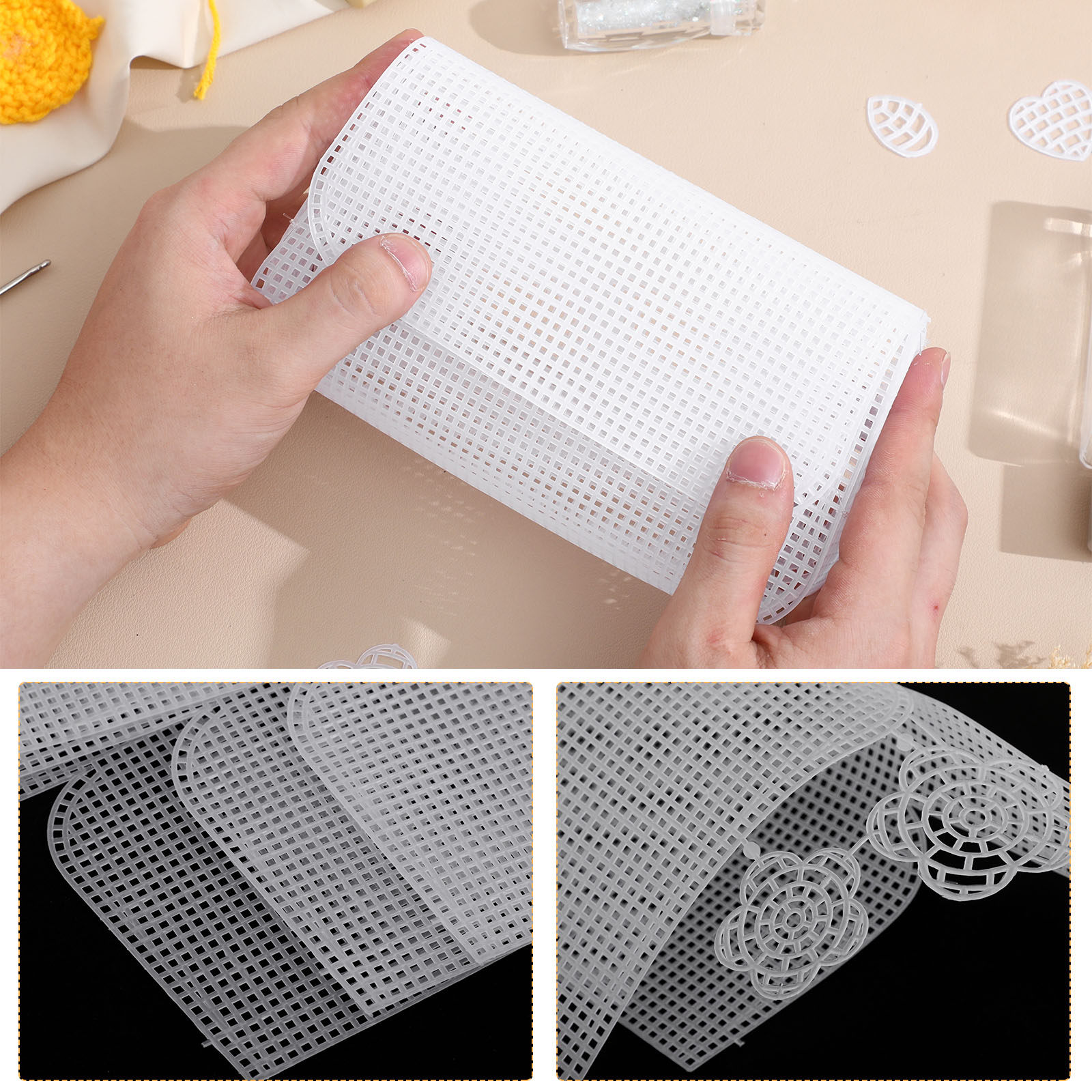 6 adet Premium Plastik Örgü Ka - Embroidery Canvas incelemesi ve fiyatı