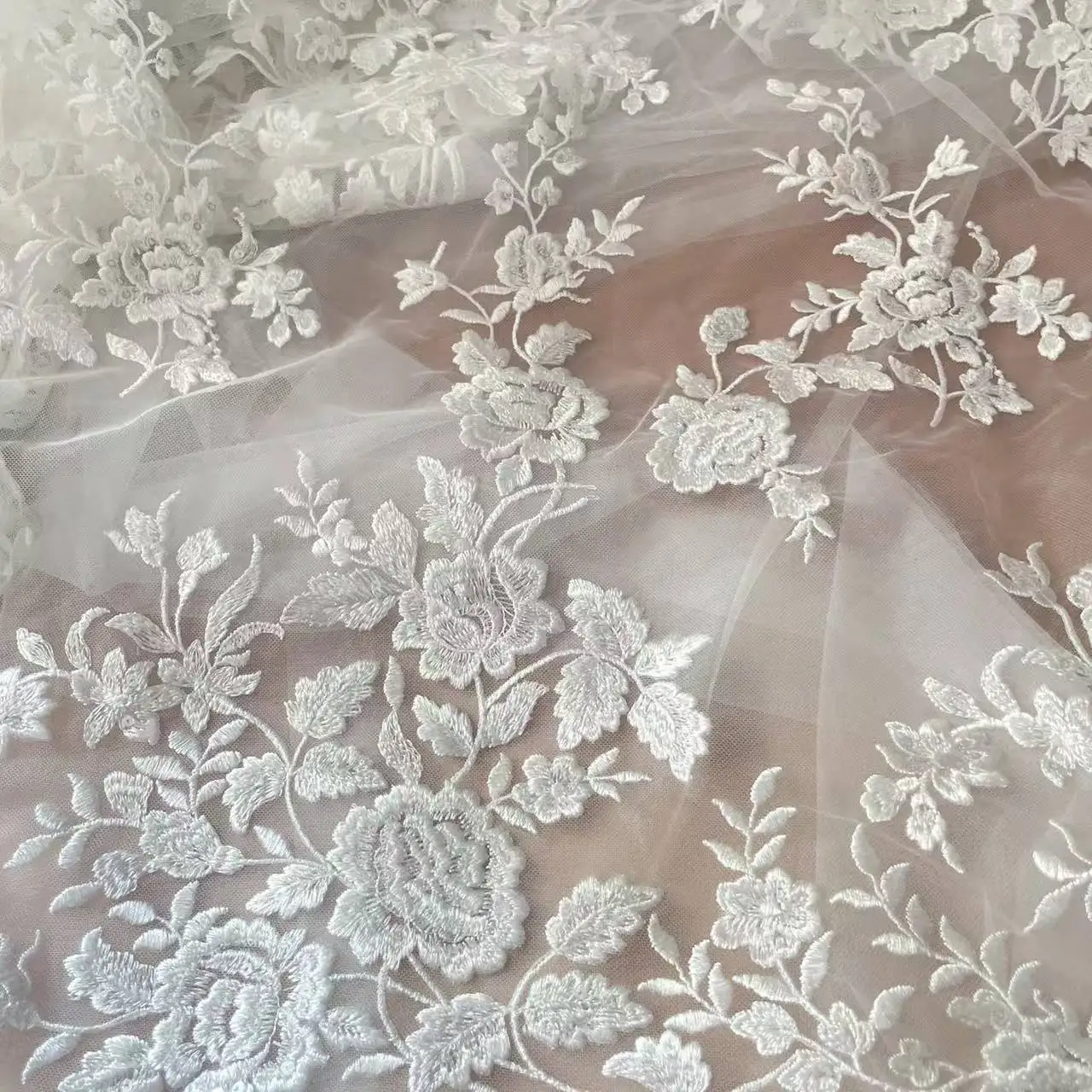Fransız İşlemeli Dantel Kumaş, - Embroidery Abaya incelemesi ve fiyatı