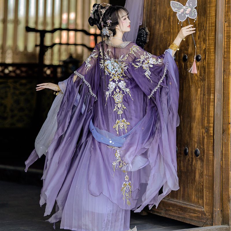 Çin Hanfu elbise kadınlar gele - Embroidery Yellow incelemesi ve fiyatı