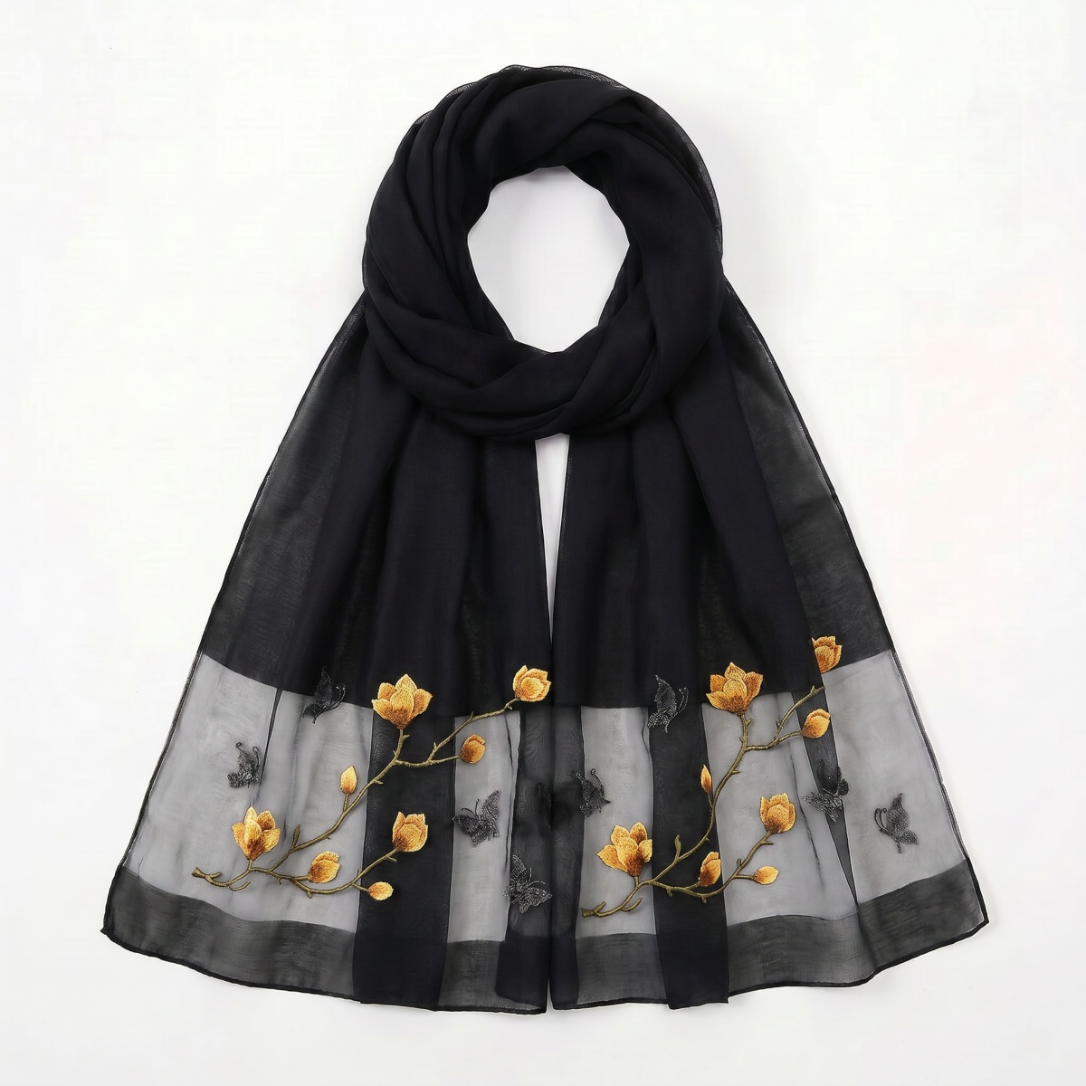 Eşarp Baskılı Başörtüsü Bandan - Embroidery Shawl incelemesi ve fiyatı