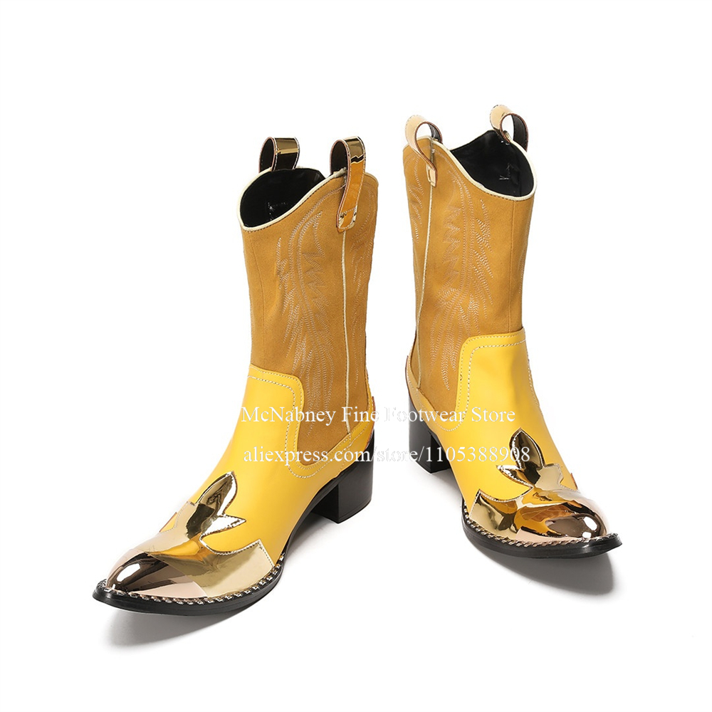 Sarı Altın Metal Burunlu Süet  - Embroidery Yellow incelemesi ve fiyatı