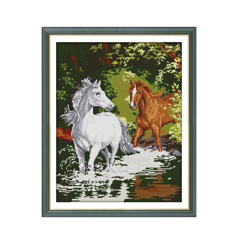 Iki at çalışan el yapımı çapra - Embroidery Running Stitch incelemesi ve fiyatı